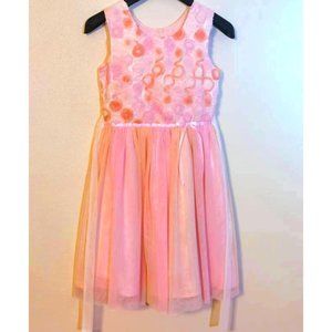 Jona Michelle Tulle Pink Girls Flower Dress
